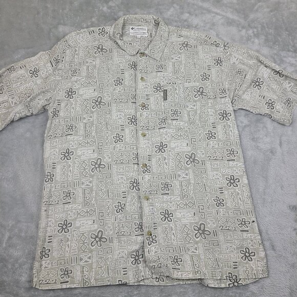 Columbia Other - VTG Columbia Shirt Mens Large Short Sleeve Button Down Aztec Outdoors